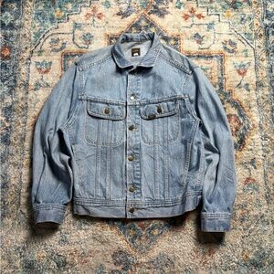 Vintage 80s Lee Lightwash Denim Jacket Small